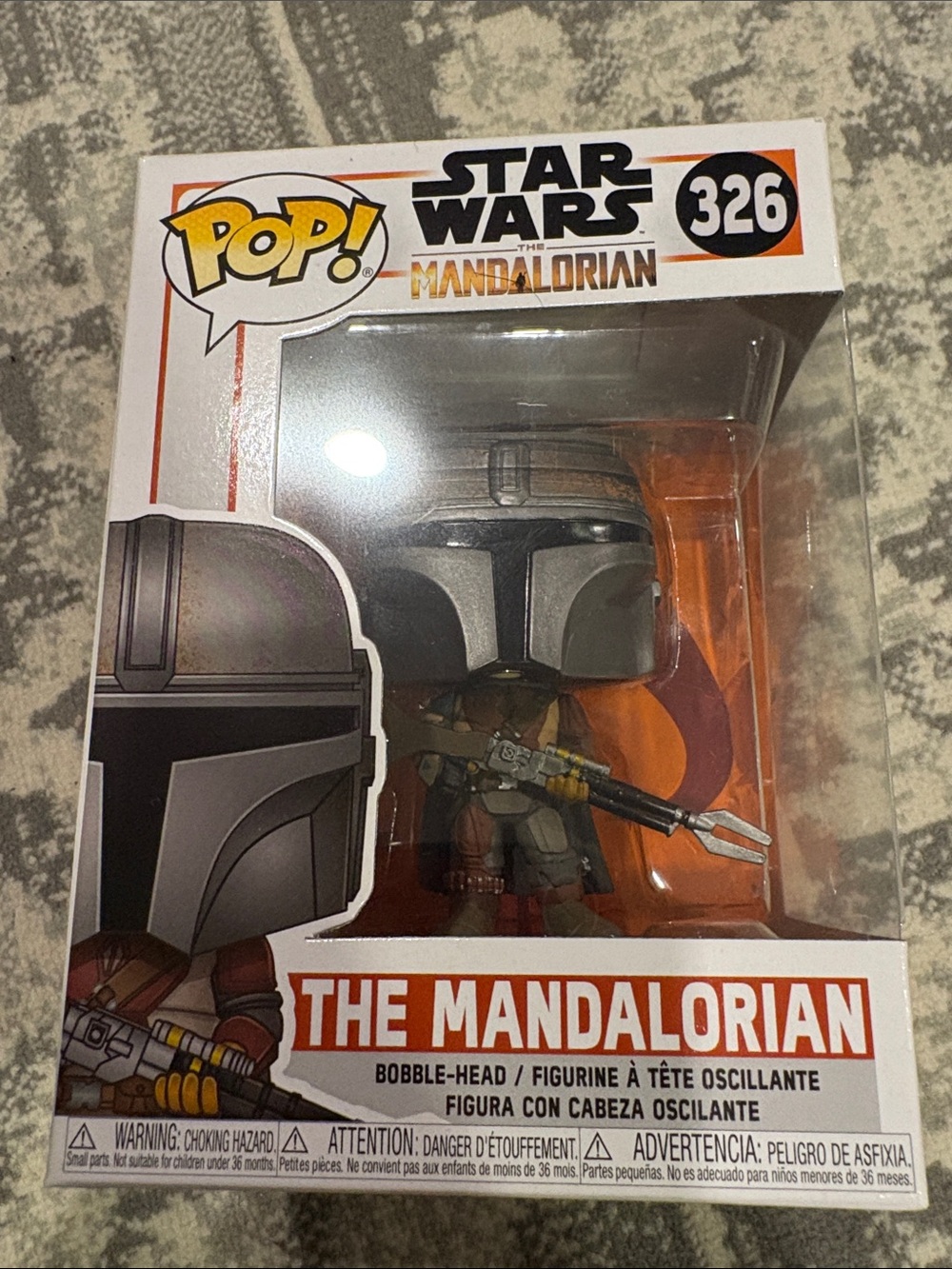 Funko Pop! Star Wars The Mandalorian #326 — Silver, Gray, Orange